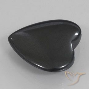 Ematite Grigio medio naturale da 22.84 ct, Cuore, Opaco