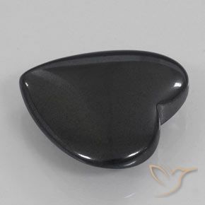 Ematite Grigio scuro naturale da 22.57 ct, Cuore, Opaco