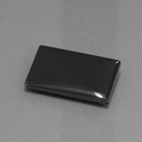Ematite naturale grigio da 27,19 ct, baguette, opaco