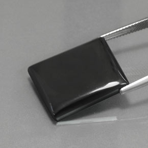 Ematite Grigio nero naturale da 35.61 ct, Taglio a baguette, Opaco