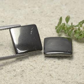 Gemme di Ematite Grigio medio naturale da 9.57 ct, Quadrato, Opaco