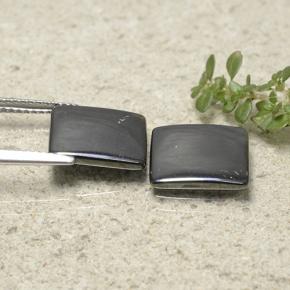Gemme di Ematite Grigio medio naturale da 9.57 ct, Quadrato, Opaco