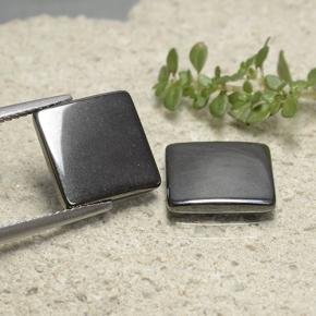 Gemme di Ematite Grigio nero naturale da 9.68 ct, Quadrato, Opaco