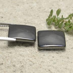 Gemme di Ematite Grigio medio naturale da 9.77 ct, Quadrato, Opaco
