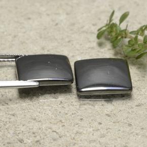 Gemme di Ematite Grigio nero naturale da 9.79 ct, Quadrato, Opaco
