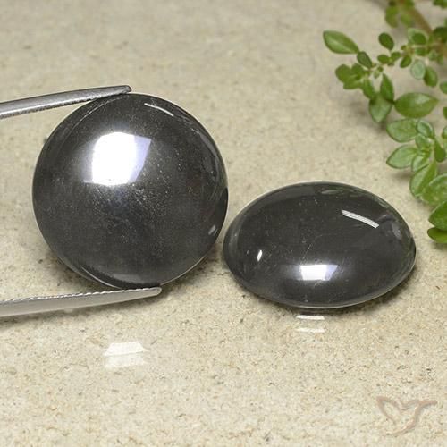 79.32ctw Naturale Grigio argento Ematite, Rotondo, Opaco