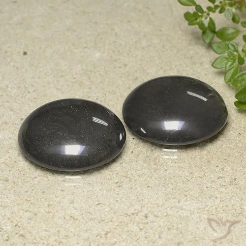 Gemme di Ematite Grigio argento naturale da 79.32 ct, Rotondo, Opaco