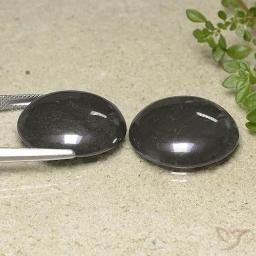 Gemme di Ematite Grigio argento naturale da 79.32 ct, Rotondo, Opaco