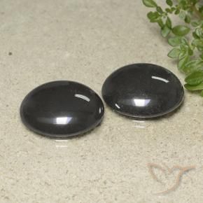 Gemme di Ematite Grigio nero naturale da 80.74 ct, Rotondo, Opaco