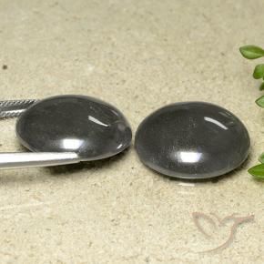 Gemme di Ematite Grigio scuro naturale da 65.25 ct, Rotondo, Opaco