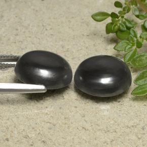 Gemme di Ematite Grigio nero naturale da 32.54 ct, Taglio rotondo, Opaco