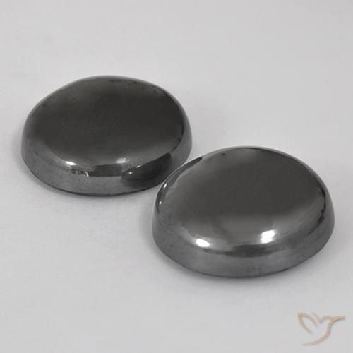 Gemme di Ematite Grigio medio naturale da 45.07 ct, Rotondo, Opaco