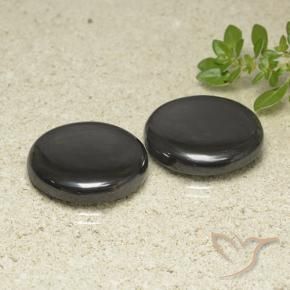 Gemme di Ematite Grigio medio naturale da 55.11 ct, Rotondo, Opaco