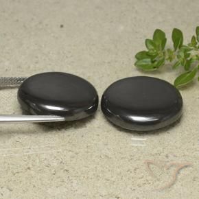 Gemme di Ematite Grigio medio naturale da 55.11 ct, Rotondo, Opaco
