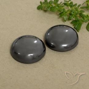 Gemme di Ematite Grigio medio naturale da 42.52 ct, Rotondo, Opaco