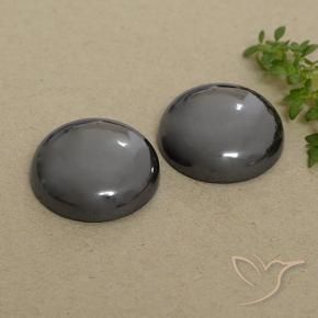 Gemme di Ematite Grigio medio naturale da 58.13 ct, Rotondo, Opaco