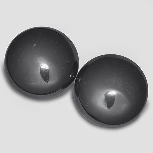 Gemme di Ematite Grigio nero naturale da 64.57 ct, Taglio rotondo, Opaco