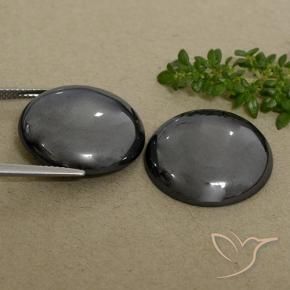Gemme di Ematite Grigio nero naturale da 66.33 ct, Rotondo, Opaco