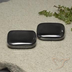 Gemme di Ematite Grigio scuro naturale da 87.88 ct, Cuscino, Opaco