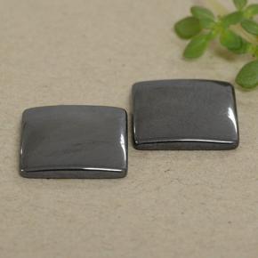 Gemme di Ematite Grigio nero naturale da 9.42 ct, Quadrato, Opaco