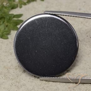 Ematite Grigio nero naturale da 40.32 ct, Rotondo, Opaco