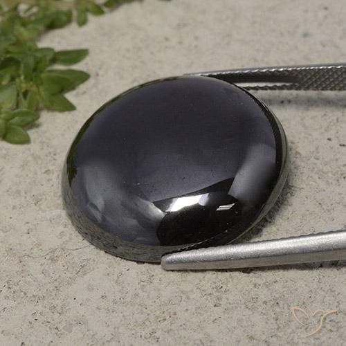 Ematite Grigio nero naturale da 41.15 ct, Rotondo, Opaco