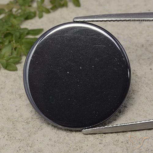 Ematite Grigio nero naturale da 41.15 ct, Rotondo, Opaco