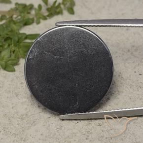 Ematite Grigio nero naturale da 33.27 ct, Rotondo, Opaco