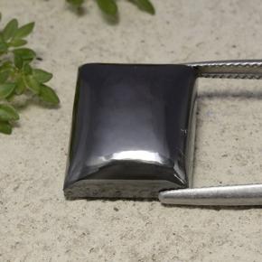 Ematite naturale grigio da 21,30 ct, baguette, opaco