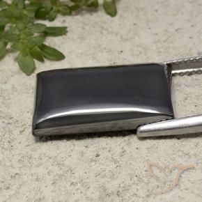 Ematite Grigio nero naturale da 22.13 ct, Taglio a baguette, Opaco