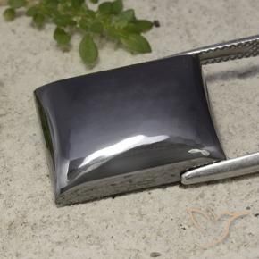 Ematite Grigio nero naturale da 28.35 ct, Taglio a baguette, Opaco