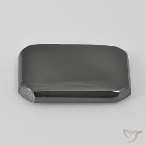 Ematite Grigio medio naturale da 17.55 ct, Ottagonale / Taglio smeraldo, Opaco