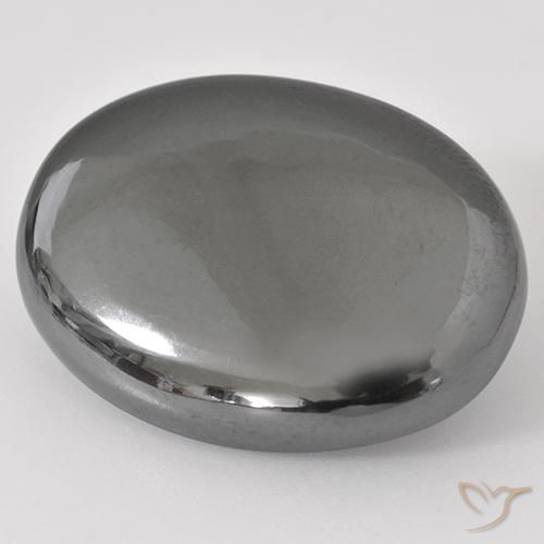 Ematite Grigio medio naturale da 35.44 ct, Ovale, Opaco
