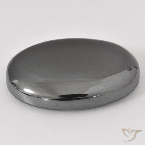 Ematite Grigio medio naturale da 35.44 ct, Ovale, Opaco