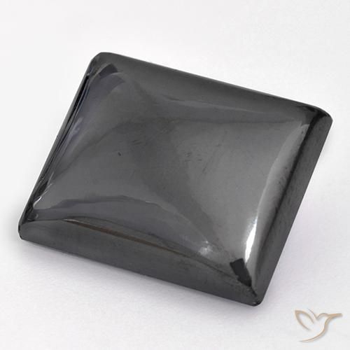 Ematite Grigio argento naturale da 22.78 ct, Taglio a baguette, Opaco