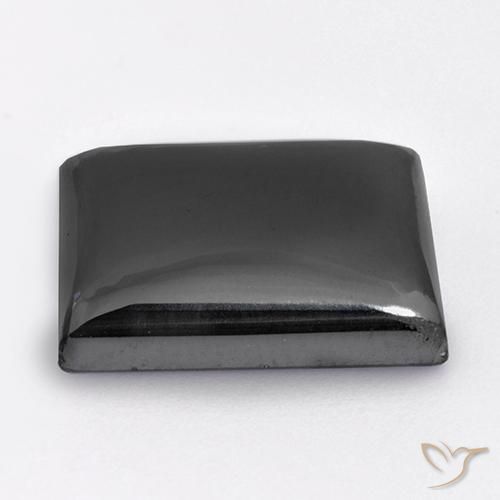 Ematite Grigio argento naturale da 22.78 ct, Taglio a baguette, Opaco