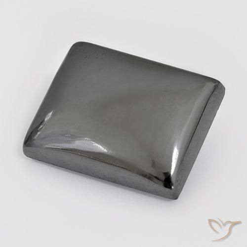 23.53ct Naturale Grigio argento Ematite, Taglio a baguette, Opaco