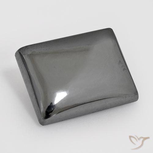 Ematite Grigio argento naturale da 23.53 ct, Taglio a baguette, Opaco