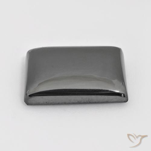 Ematite Grigio argento naturale da 23.53 ct, Taglio a baguette, Opaco
