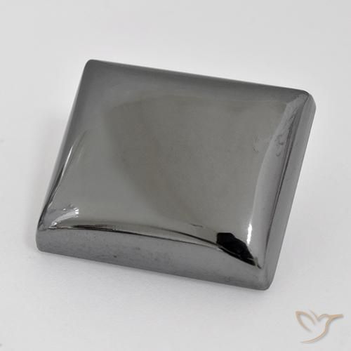 Ematite Grigio argento naturale da 30.37 ct, Taglio a baguette, Opaco