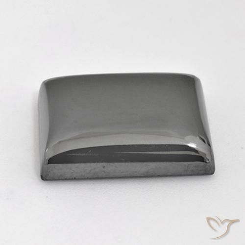 Ematite Grigio argento naturale da 30.37 ct, Taglio a baguette, Opaco