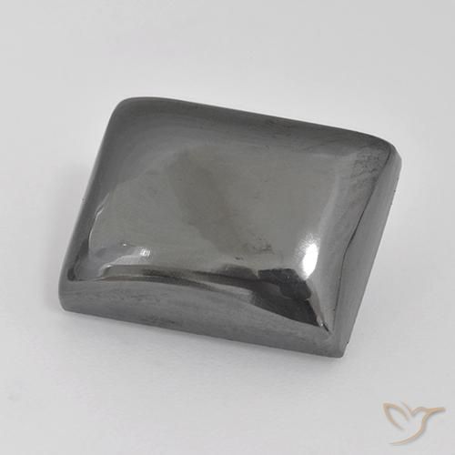 20.16ct Naturale Grigio medio Ematite, Taglio a baguette, Opaco