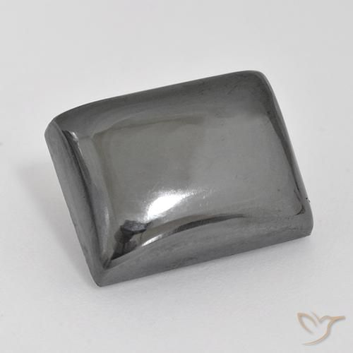 Ematite Grigio medio naturale da 20.16 ct, Taglio a baguette, Opaco