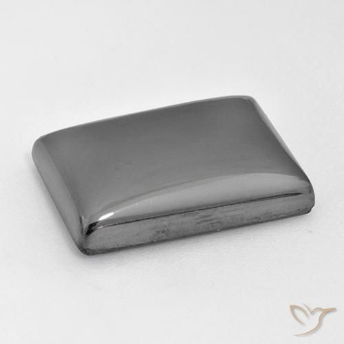 Ematite Grigio medio naturale da 26.82 ct, Taglio a baguette, Opaco