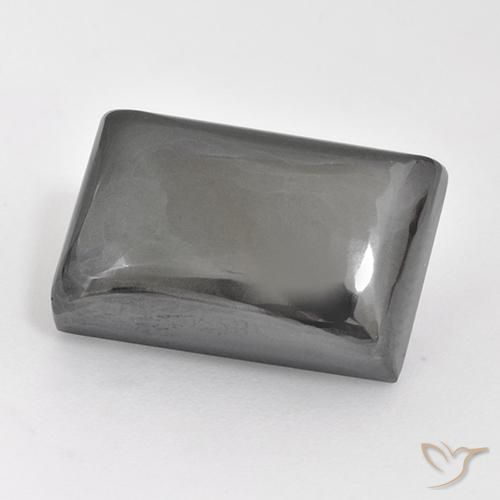 19.79ct Naturale Grigio argento Ematite, Taglio a baguette, Opaco