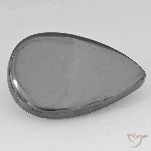 22.23ct Naturale Grigio medio Ematite, Forma a pera, Opaco