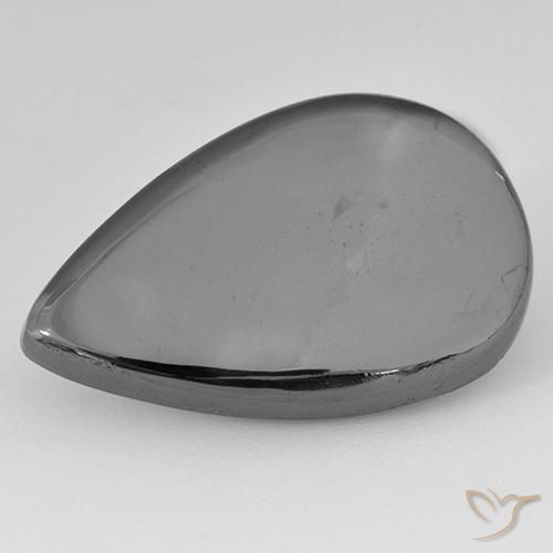 Ematite Grigio medio naturale da 22.23 ct, Forma a pera, Opaco
