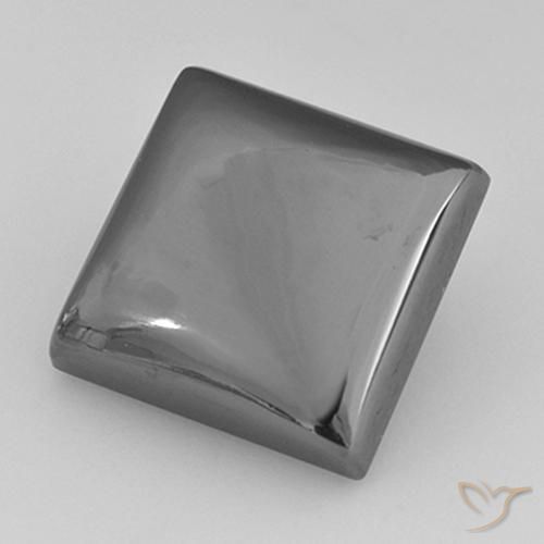21.92ct Naturale Grigio medio Ematite, Quadrato, Opaco