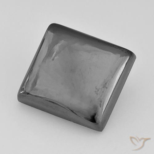 Ematite Grigio argento naturale da 23.29 ct, Quadrato, Opaco