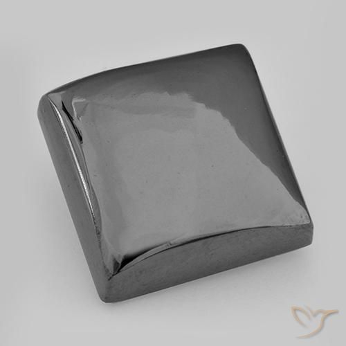 Ematite Grigio medio naturale da 25.13 ct, Quadrato, Opaco